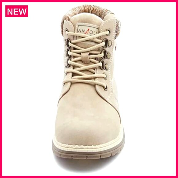 Women's Waterproof Hiking Boots, Fur Lined, Lightweight, Snow Ankle Boots - Picture 3 of 8